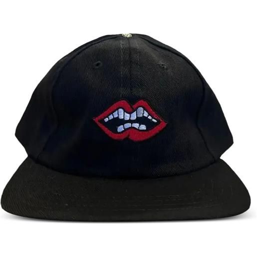 Chrome Hearts cappello da baseball "matty boy" con cinturino posteriore - nero