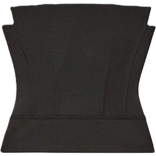 Another Tomorrow bustino senza spalline - nero