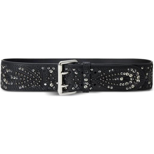 Ralph Lauren Collection cintura larga con borchie - nero
