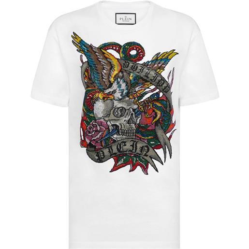 Philipp Plein t-shirt con stampa - bianco