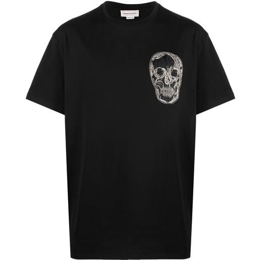 Alexander McQueen t-shirt con ricamo - nero