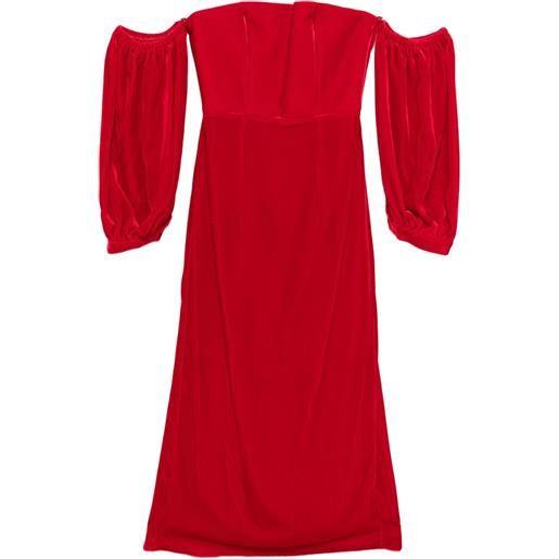 Forte Forte abito con maniche a palloncino - rosso