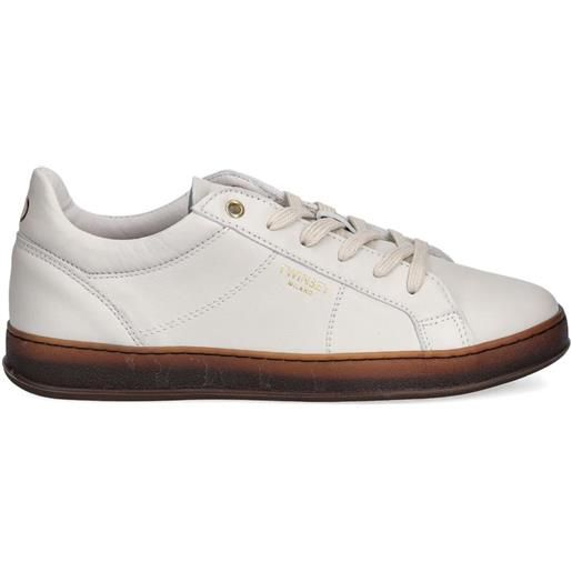 TWINSET sneakers in pelle - toni neutri