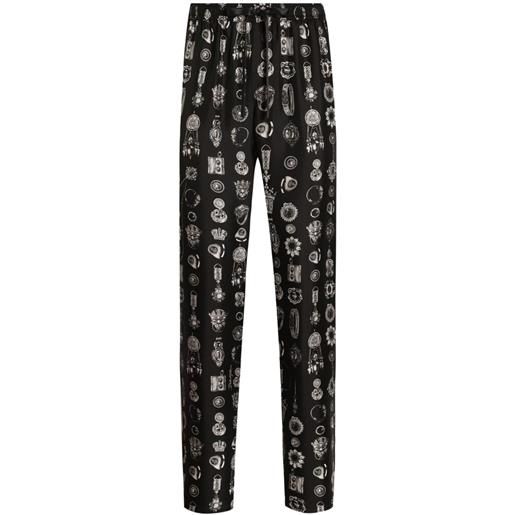 Dolce & Gabbana tutina con stampa - nero