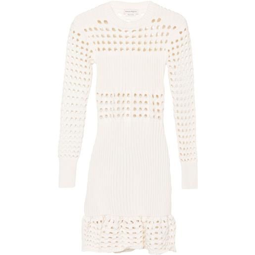 Alexander McQueen abito corto - bianco