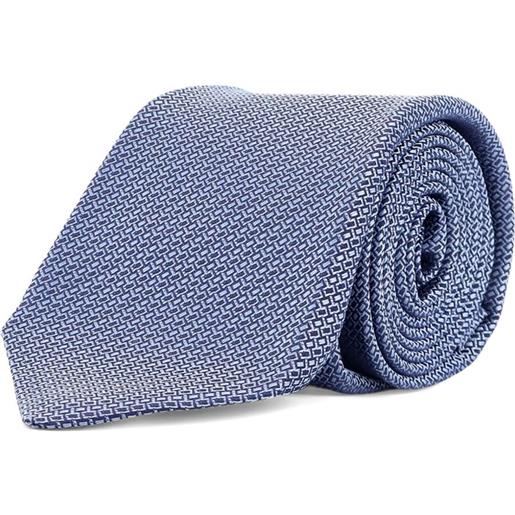 Kiton cravatta a fantasia - blu