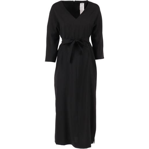 Weekend Max Mara abito laziale con cintura - nero