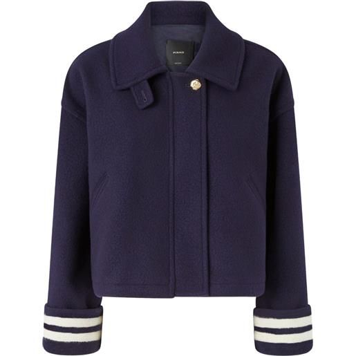 PINKO giacca con polsini a righe - blu