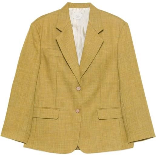Alysi blazer con revers a lancia - giallo