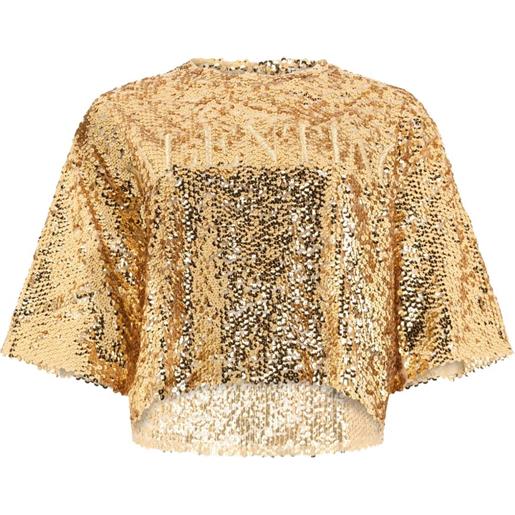 Valentino Garavani t-shirt con paillettes - oro