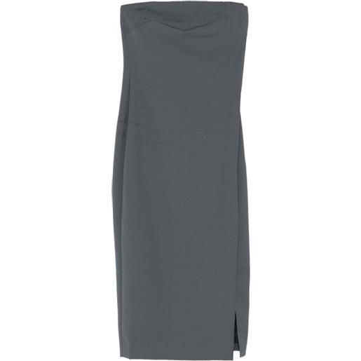 ENTIRE STUDIOS abito midi senza spalline - grigio