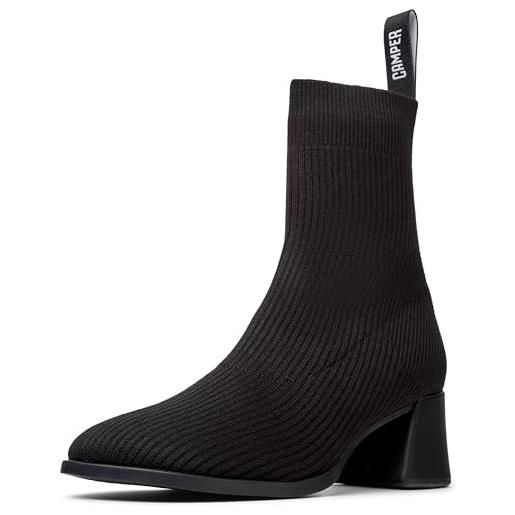 Camper kora k400800, stivale medio donna, nero 001, 38 eu