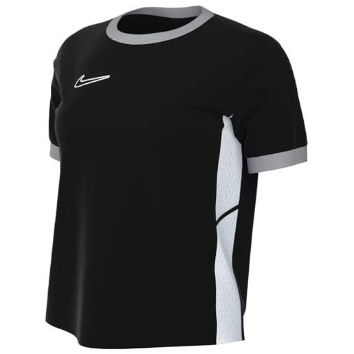 NIKE fz9756-010 w nk df acd25 ss top maglia lunga donna black/wolf grey/white/white taglia s