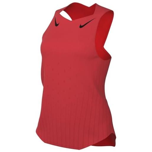 Nike aeroswift dri-fit fn2504-696 - singlet da corsa, da donna, colore: nero/nero