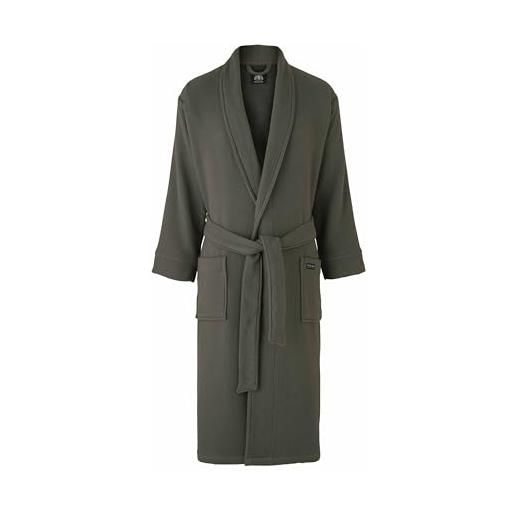 THE SAVILE ROW COMPANY LONDON accappatoio da uomo in cotone a nido d'ape con fodera in spugna di cotone, marina militare, m