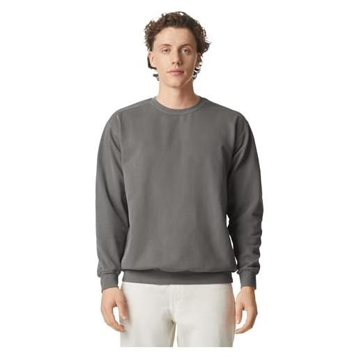 Comfort Colors men's adult crewneck sweatshirt, grey, large