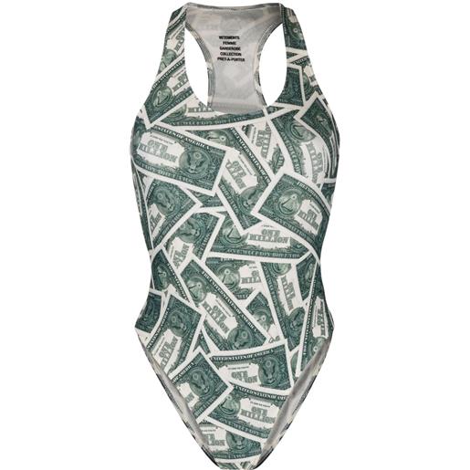 VETEMENTS costume intero million dollar con stampa - verde