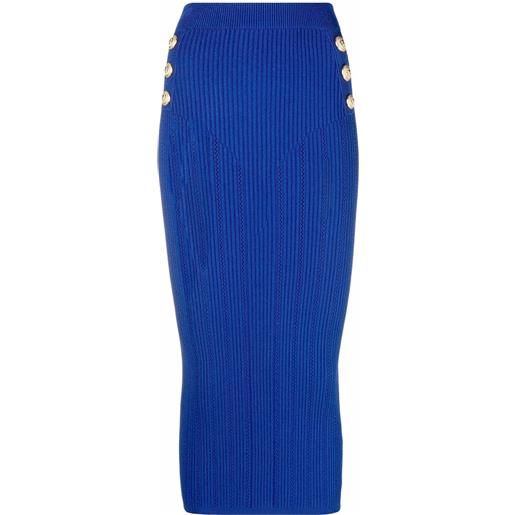 Balmain gonna a matita - blu