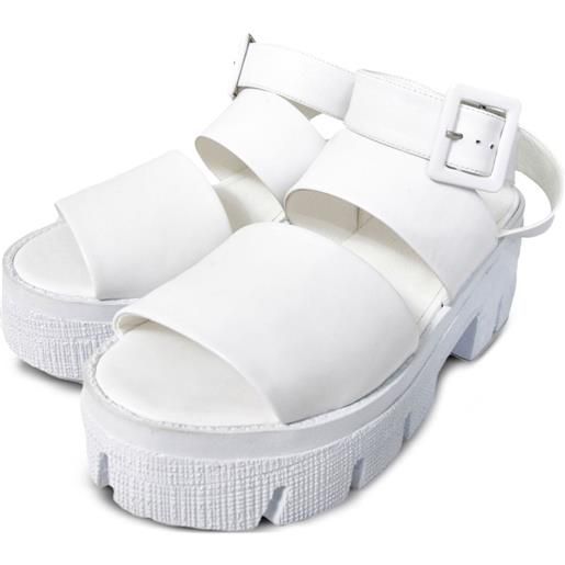 Gloria Coelho sandali con fibbia - bianco