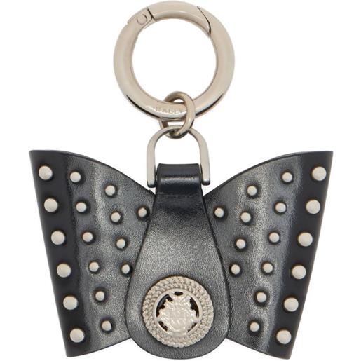 Bally ciondolo b-bow con borchie - nero