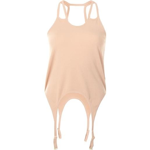 Dion Lee canotta con design a goccia - rosa