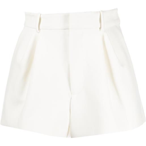 AREA shorts con dettaglio di strass - bianco