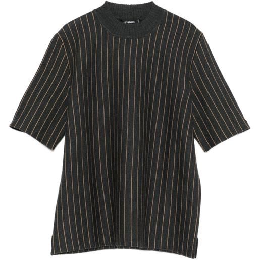 Cividini maglione a righe - grigio