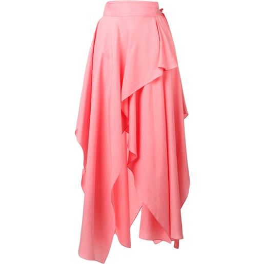 JW Anderson gonna con orlo asimmetrico - rosa