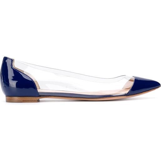 Gianvito Rossi ballerine azure trasp - nero