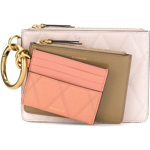 Givenchy pouch trapuntato - rosa
