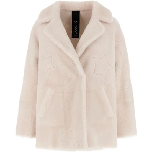 Blancha giacca in shearling - bianco