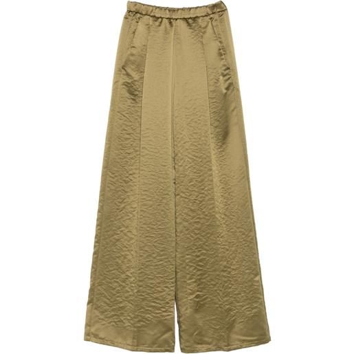 Forte Forte pantaloni a palazzo duchesse - verde