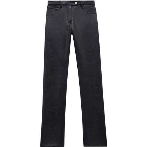 Courrèges pantaloni dritti reedition - blu