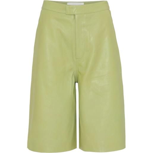 REMAIN shorts manu a vita alta - verde