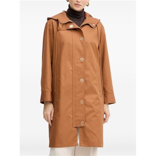 TWINSET parka con cappuccio - marrone