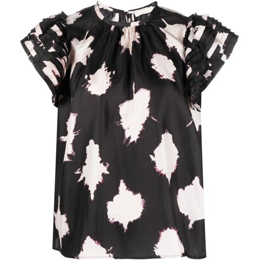 Ulla Johnson blusa con stampa - nero