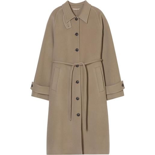 Closed cappotto con cintura - marrone