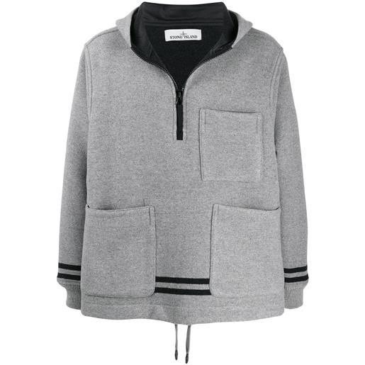 Stone Island felpa con cappuccio - grigio