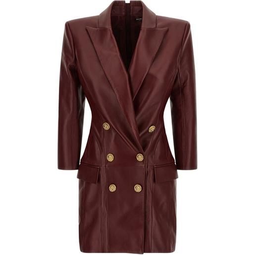 Balmain abito corto doppiopetto - rosso