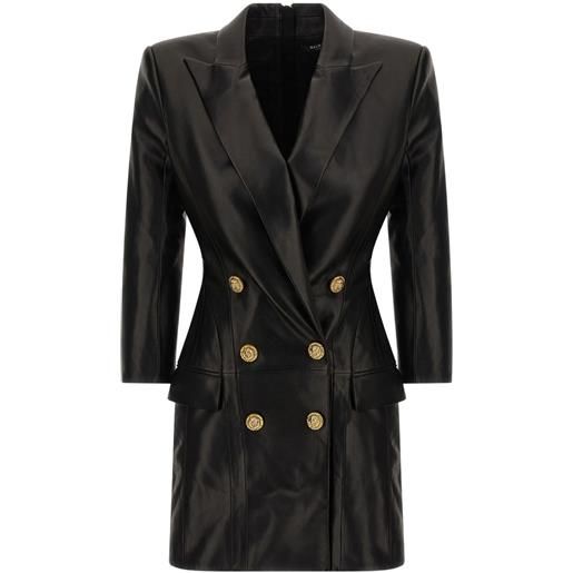 Balmain abito corto doppiopetto - nero