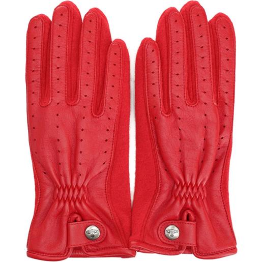 Vivienne Westwood guanti con dettaglio traforato - rosso