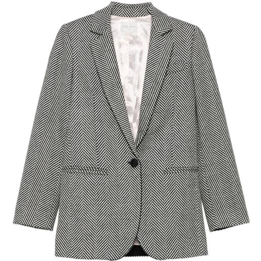 Forte Forte blazer con motivo pied-de-poule - grigio