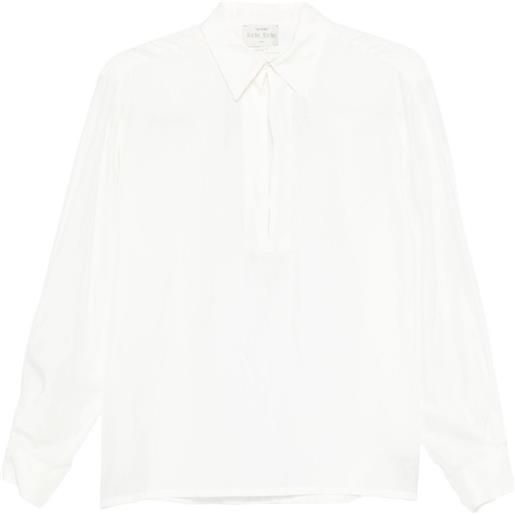 Forte Forte blusa in seta - bianco