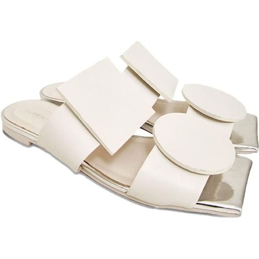 Gloria Coelho sandali con suola piatta - bianco