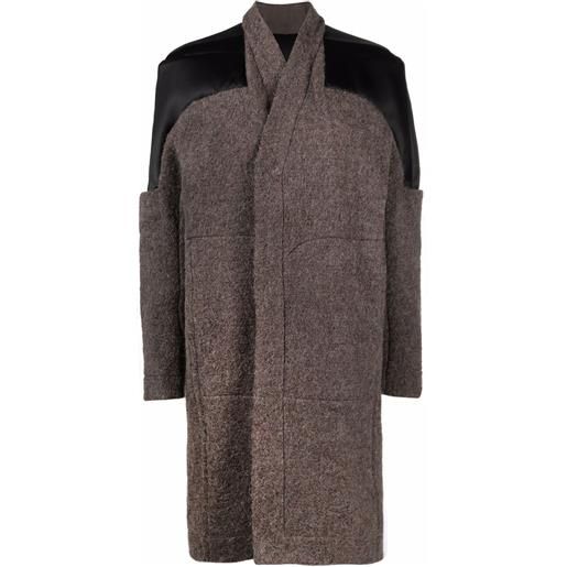 Rick Owens cappotto con maniche lunghe - marrone