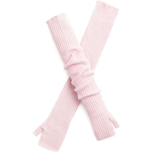 Barrie guanti con mezze dita - rosa