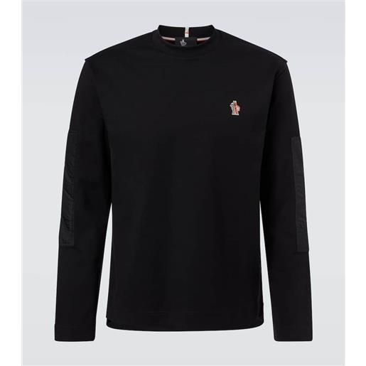 Moncler Grenoble t-shirt aprã¨s ski in jersey di misto cotone