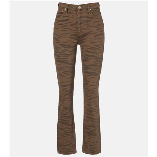 Citizens of Humanity jeans flared blaine con stampa zebrata