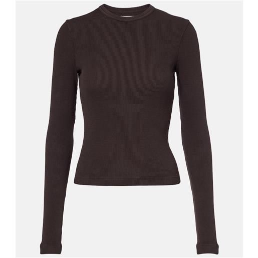 Citizens of Humanity top cropped pilar in cotone a nido dâape