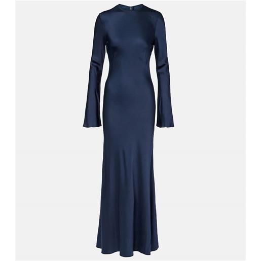 Rotate abito lungo in raso